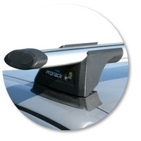 Prorack Black 2 Bar Aero Through Bar kit to suit Jaguar X-Type 4dr Sedan (2001 - 2009)