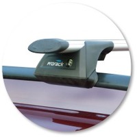 Prorack Silver 2 Bar Aero Through Bar kit to suit Holden Vectra B 5dr Wagon (1997 - 2/2003)