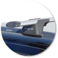 Prorack Silver 2 Bar Aero Through Bar kit to suit Volvo XC70 5dr Wagon (2000 - 2004)