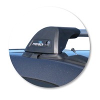 Prorack Silver 2 Bar Aero Flush Bar kit to suit Holden Colorado Double Cab 4dr Ute (7/2008 - 2012)