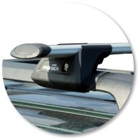 Prorack Silver 2 Bar Aero Through Bar kit to suit Ford Explorer 5dr SUV (12/2001 - 5/2005)