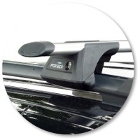 Prorack Black 2 Bar Aero Through Bar kit to suit Jeep Grand Cherokee WG 5dr SUV (1999 - 2004)