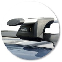 Prorack Silver 2 Bar Aero Through Bar kit to suit Toyota Rav4 Limited 5dr SUV (2/2006 - 2012)