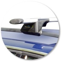 Prorack Black 2 Bar Aero Through Bar kit to suit Volkswagen Passat Mk5.5 5dr Wagon (1998 - 2006)