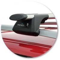 Prorack Black 2 Bar Aero Through Bar kit to suit Volvo V70 5dr Wagon (2007 - Current)