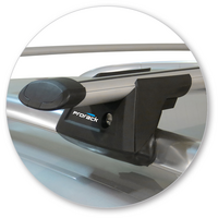 Prorack Silver 2 Bar Aero Through Bar kit to suit Ford Mondeo 5dr Wagon (10/2007 - 2013)