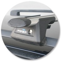 Prorack Silver 2 Bar Aero Through Bar kit to suit Volvo V70 5dr Wagon (11/2000 - 2006)