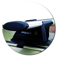 Prorack Black 2 Bar Aero Through Bar kit to suit Toyota Previa 5dr MPV (2000 - 4/2006)