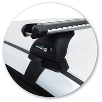 Prorack Black 2 Bar Heavy Duty Through Bar kit to suit Honda Civic 4dr Sedan (2012 - 10/2016)