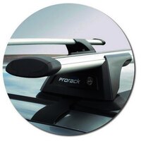 Prorack Black 2 Bar Aero Through Bar kit to suit Toyota HiLux Double Cab 4dr Ute (1997 - 4/2005)