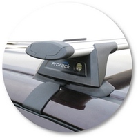 Prorack Silver 2 Bar Aero Through Bar kit to suit Toyota HiLux Double Cab 4dr Ute (5/2005 - 2012)