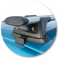 Prorack Silver 2 Bar Aero Through Bar kit to suit Ford Falcon BA/BF 4dr Sedan (11/2002 - 4/2008)