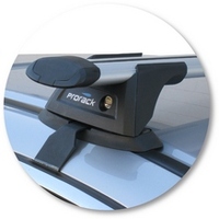 Prorack Black 2 Bar Aero Through Bar kit to suit Honda Accord Euro 4dr Sedan (6/2003 - 6/2008)