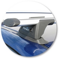 Prorack Black 2 Bar Aero Through Bar kit to suit Mazda 6 4dr Sedan (6/2002 - 1/2008)