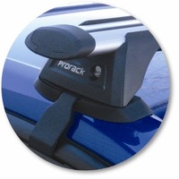 Prorack Black 2 Bar Aero Through Bar kit to suit Subaru Legacy 4dr Sedan (5/2003 - 7/2009)