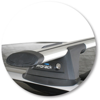 Prorack Silver 2 Bar Aero Through Bar kit to suit Subaru Legacy 5dr Wagon (9/2003 - 8/2009)