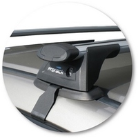 Prorack Silver 2 Bar Aero Through Bar kit to suit Honda Civic 4dr Sedan (2/2006 - 2011)