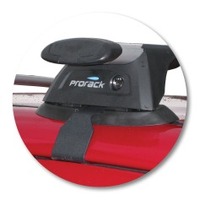 Prorack Black 2 Bar Aero Through Bar kit to suit Mitsubishi Triton Double Cab 4dr Ute (6/2006 - 3/2015)