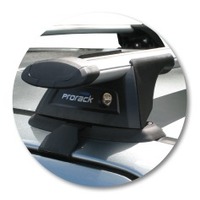 Prorack Silver 2 Bar Aero Through Bar kit to suit Toyota Estima 5dr MPV (5/2006 - Current)