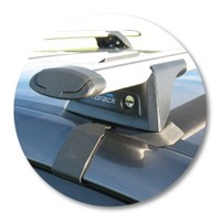 Prorack Silver 2 Bar Aero Through Bar kit to suit Toyota Corolla 5dr Hatch (5/2007 - 10/2012)