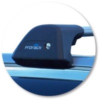 Prorack Black 2 Bar Aero Flush Bar kit to suit Volkswagen Touareg 5dr SUV (2010 - 2014)