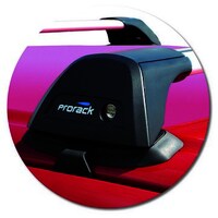 Prorack Silver 2 Bar Aero Flush Bar kit to suit Toyota HiLux Double Cab 4dr Ute (1988 - 1997)