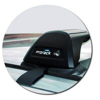 Prorack Silver 2 Bar Aero Flush Bar kit to suit Toyota HiLux Double Cab 4dr Ute (1997 - 4/2005)