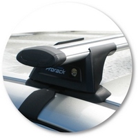 Prorack Silver 2 Bar Aero Through Bar kit to suit Toyota HiLux Extra Cab 2dr Ute (5/2005 - 9/2015)