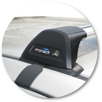 Prorack Silver 2 Bar Aero Flush Bar kit to suit Toyota HiLux Extra Cab 2dr Ute (5/2005 - 9/2015)