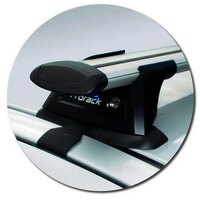 Prorack Silver 2 Bar Aero Through Bar kit to suit Toyota Yaris 5dr Hatch (8/2005 - 2011)
