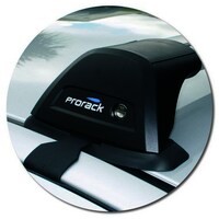 Prorack Silver 2 Bar Aero Flush Bar kit to suit Toyota Yaris 5dr Hatch (8/2005 - 2011)
