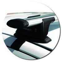 Prorack Silver 2 Bar Aero Through Bar kit to suit Toyota Yaris 4dr Sedan (8/2005 - 2011)