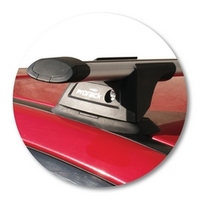 Prorack Silver 2 Bar Aero Through Bar kit to suit Mitsubishi Cedia 4dr Sedan (2003 - 2007)