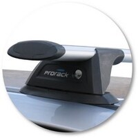 Prorack Silver 2 Bar Aero Through Bar kit to suit Mitsubishi Lancer 5dr Wagon (8/2003 - 8/2007)