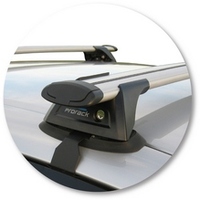 Prorack Black 2 Bar Aero Through Bar kit to suit Toyota Corolla 4dr Sedan (5/2007 - 2013)