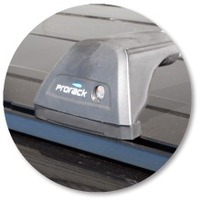 Prorack Silver 2 Bar Aero Flush Bar kit to suit Land Rover Discovery 3 5dr SUV (11/2004 - 2009)