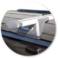 Prorack Silver 2 Bar Aero Through Bar kit to suit Land Rover Discovery 3 5dr SUV (11/2004 - 2009)