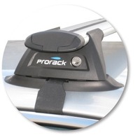 Prorack Black 2 Bar Aero Through Bar kit to suit Toyota Aurion 4dr Sedan (11/2006 - 2011)