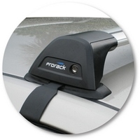 Prorack Silver 2 Bar Aero Flush Bar kit to suit Toyota Corolla 4dr Sedan (11/2001 - 4/2007)