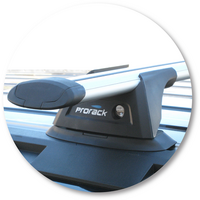 Prorack Black 2 Bar Aero Through Bar kit to suit Ford Territory 5dr SUV (4/2004 - Current)