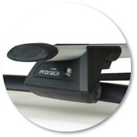 Prorack Black 2 Bar Aero Through Bar kit to suit Volkswagen Golf Mk6 5dr Wagon (2009 - 7/2013)