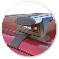 Prorack Silver 2 Bar Aero Through Bar kit to suit Mitsubishi Lancer 4dr Sedan (9/2007 - 2017)