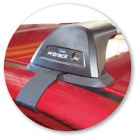 Prorack Silver 2 Bar Aero Flush Bar kit to suit Mitsubishi Lancer 4dr Sedan (9/2007 - 2017)