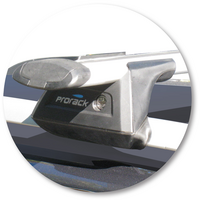 Prorack Silver 2 Bar Aero Through Bar kit to suit Skoda Octavia 5dr Wagon (2009 - 8/2013)