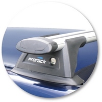 Prorack Black 2 Bar Aero Through Bar kit to suit Toyota Land Cruiser Prado 120 Series 5dr SUV (3/2003 - 11/2009)