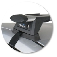 Prorack Silver 2 Bar Aero Through Bar kit to suit Toyota Prius 5dr Hatch (2004 - 7/2009)
