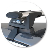 Prorack Black 2 Bar Aero Through Bar kit to suit Volkswagen Passat Mk6 4dr Sedan (12/2005 - 9/2015)