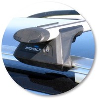 Prorack Silver 2 Bar Aero Through Bar kit to suit Audi A6/S6/RS6 Allroad 5dr Wagon (6/2006 - 3/2012)