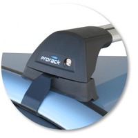 Prorack Silver 2 Bar Aero Flush Bar kit to suit Hyundai Accent 4dr Sedan (5/2006 - 2011)