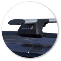 Prorack Black 2 Bar Aero Through Bar kit to suit BMW X5 E53 5dr SUV (11/2000 - 2006)